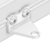 66-208-1 MODULAR SOLUTIONS ALUMINUM BRACKET 8MM SENSOR HOLDING